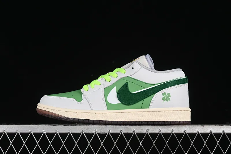 All categories Air Jordan Jordan series basketball shoes Air Jordan 1 Low Air Jordan 1 Low AJ1 Joe 1 white and green double hook low-top retro basketball shoes FZ5046-041
